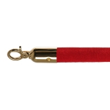 Afzetkoord Velvet Red Brass